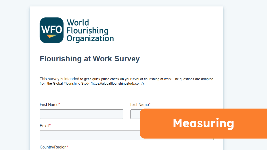 WFO Flourishing at work survey